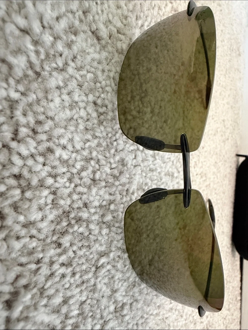 Maui Jim Shield Rimless Sunglasses in Olive
